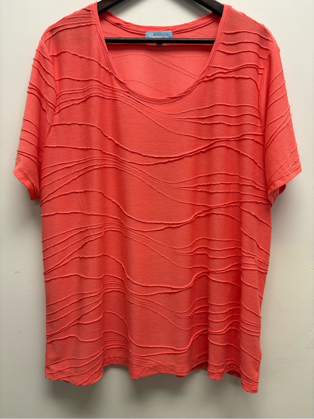 4 for $25 🧡 Penmans Plus Textured Coral Top – Size 3X 🧡
